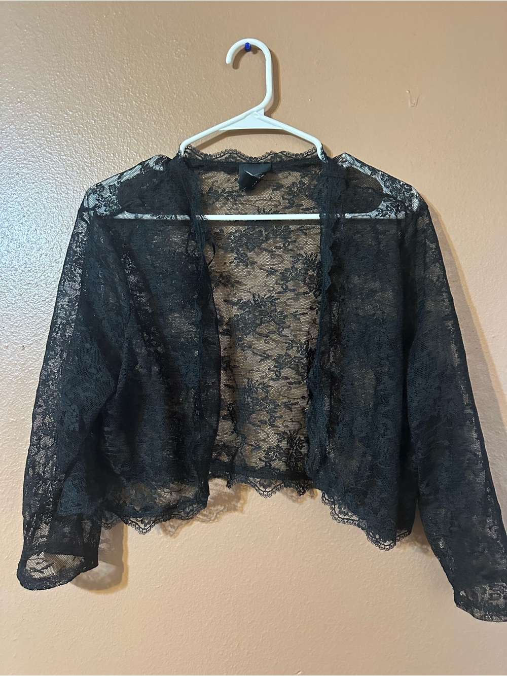 Black Lace Sheer Shrug Bolero - Women Intimates & Sleepwear